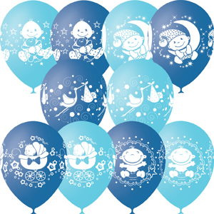 воздушные шары для новорожденного мальчика